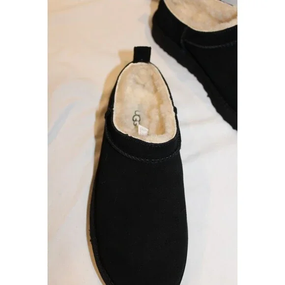 NIB UGG WOMEN'S MICRO MINI SUEDE SHEARLING LINED BOOTS BLACK US 7 EU 38 - Picture 5 of 8